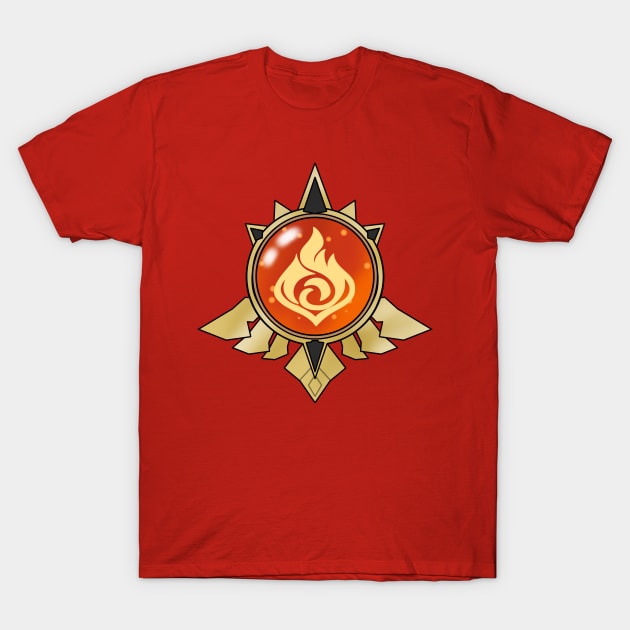 Mondstat Pyro Vision T-Shirt by maplefoot